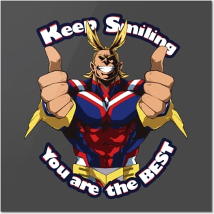 KEEP SMILING Posters and Art